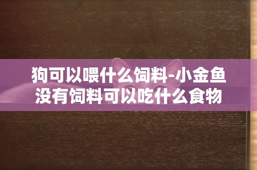 狗可以喂什么飼料-小金魚沒有飼料可以吃什么食物