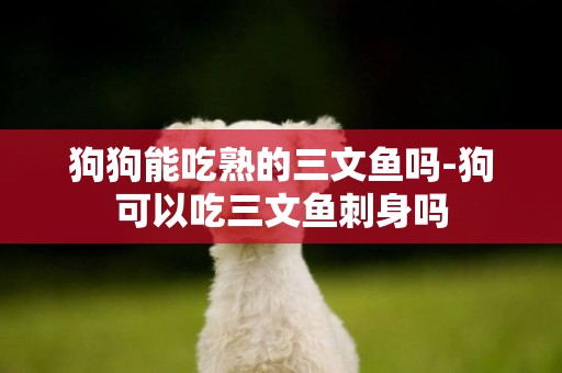 狗狗能吃熟的三文魚嗎-狗可以吃三文魚刺身嗎
