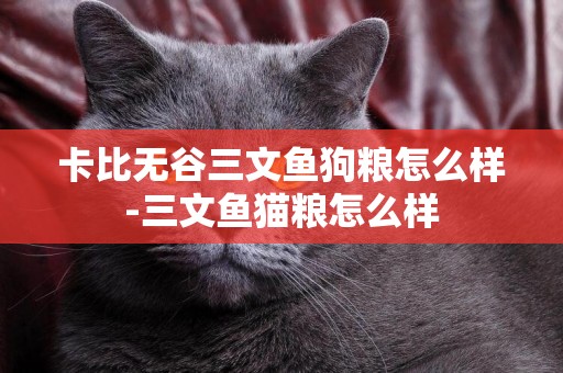 卡比無谷三文魚狗糧怎么樣-三文魚貓糧怎么樣