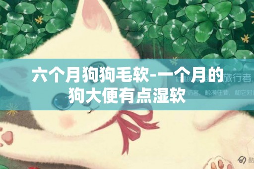 六個月狗狗毛軟-一個月的狗大便有點濕軟
