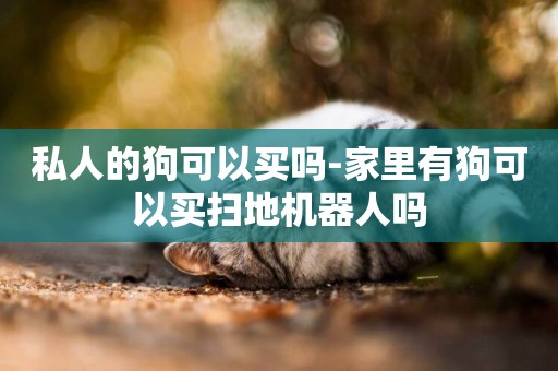 私人的狗可以買嗎-家里有狗可以買掃地機器人嗎