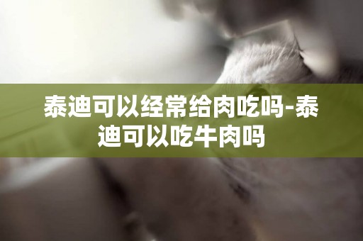 泰迪可以經常給肉吃嗎-泰迪可以吃牛肉嗎