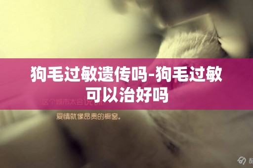 狗毛過敏遺傳嗎-狗毛過敏可以治好嗎