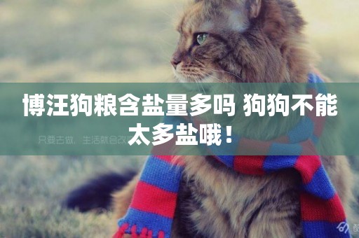 博汪狗糧含鹽量多嗎 狗狗不能太多鹽哦！