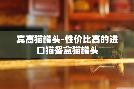賓高貓罐頭-性價比高的進口貓餐盒貓罐頭