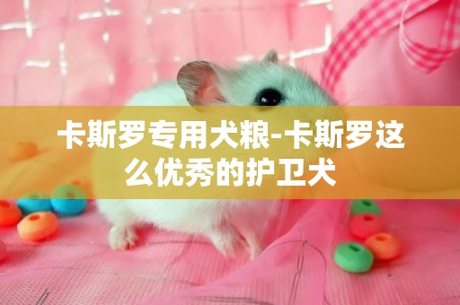 卡斯羅專用犬糧-卡斯羅這么優秀的護衛犬