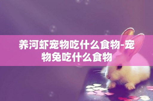 養河蝦寵物吃什么食物-寵物兔吃什么食物