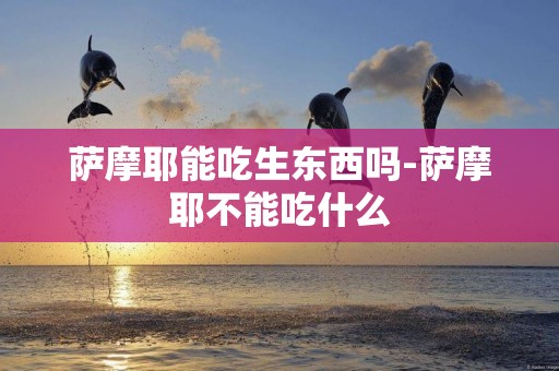 薩摩耶能吃生東西嗎-薩摩耶不能吃什么