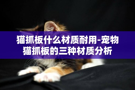 貓抓板什么材質耐用-寵物貓抓板的三種材質分析