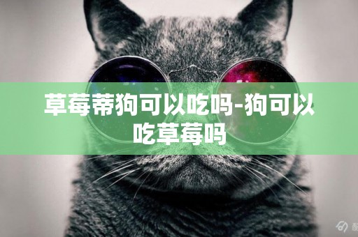 草莓蒂狗可以吃嗎-狗可以吃草莓嗎
