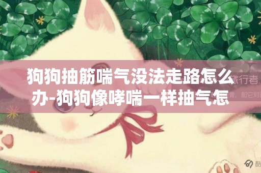 狗狗抽筋喘氣沒法走路怎么辦-狗狗像哮喘一樣抽氣怎么辦