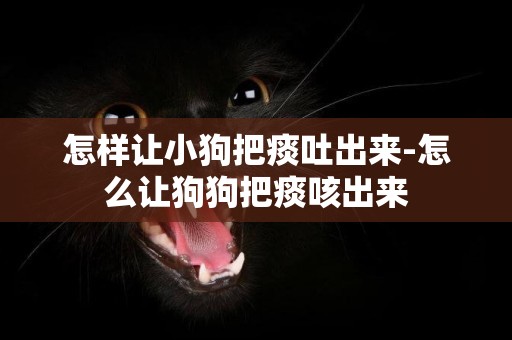 怎樣讓小狗把痰吐出來-怎么讓狗狗把痰咳出來