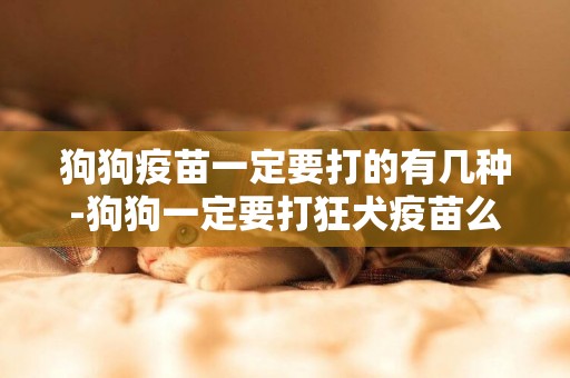 狗狗疫苗一定要打的有幾種-狗狗一定要打狂犬疫苗么