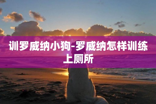 訓羅威納小狗-羅威納怎樣訓練上廁所