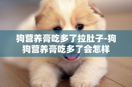 狗營養膏吃多了拉肚子-狗狗營養膏吃多了會怎樣