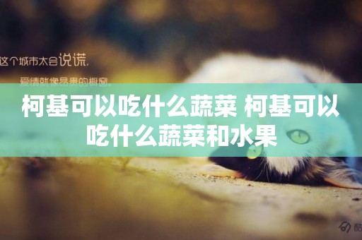 柯基可以吃什么蔬菜 柯基可以吃什么蔬菜和水果