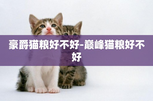 豪爵貓糧好不好-巔峰貓糧好不好