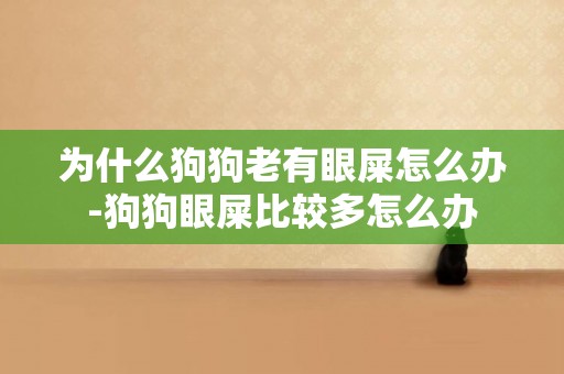 為什么狗狗老有眼屎怎么辦-狗狗眼屎比較多怎么辦