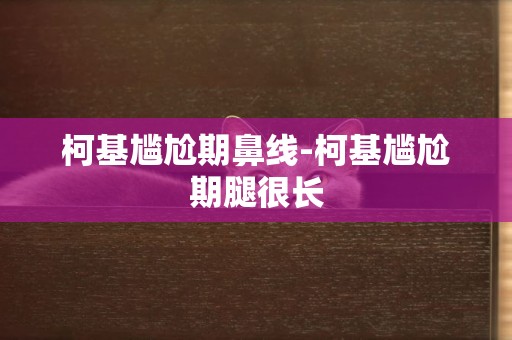 柯基尷尬期鼻線-柯基尷尬期腿很長