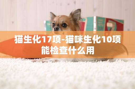 貓生化17項-貓咪生化10項能檢查什么用