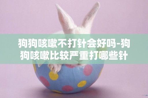 狗狗咳嗽不打針會好嗎-狗狗咳嗽比較嚴重打哪些針