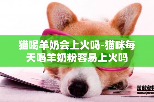 貓喝羊奶會上火嗎-貓咪每天喝羊奶粉容易上火嗎