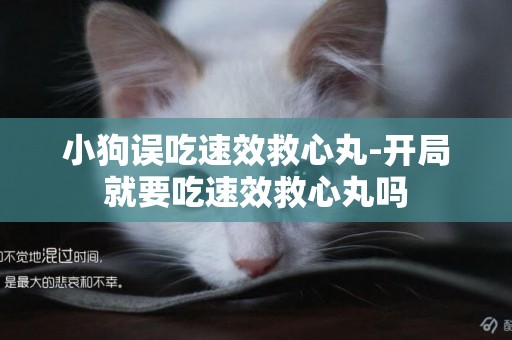 小狗誤吃速效救心丸-開局就要吃速效救心丸嗎