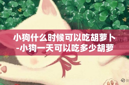 小狗什么時候可以吃胡蘿卜-小狗一天可以吃多少胡蘿卜