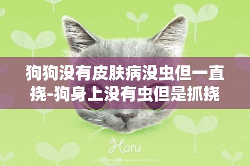 狗狗沒有皮膚病沒蟲但一直撓-狗身上沒有蟲但是抓撓是怎么回事