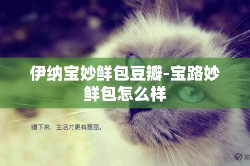 伊納寶妙鮮包豆瓣-寶路妙鮮包怎么樣