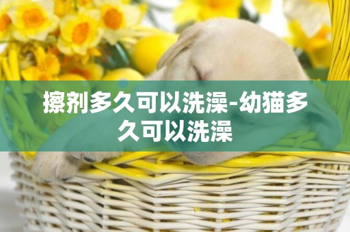 擦劑多久可以洗澡-幼貓多久可以洗澡