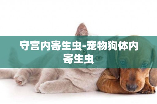 守宮內寄生蟲-寵物狗體內寄生蟲