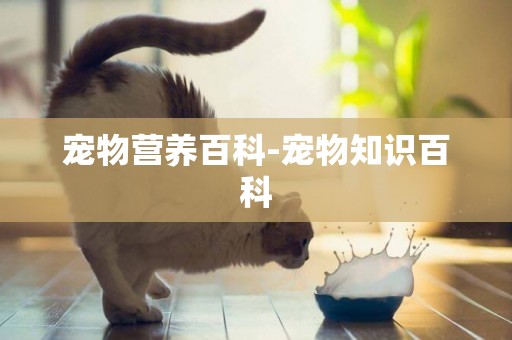 寵物營養百科-寵物知識百科