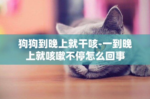 狗狗到晚上就干咳-一到晚上就咳嗽不停怎么回事