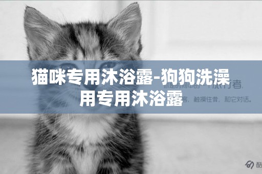 貓咪專用沐浴露-狗狗洗澡用專用沐浴露