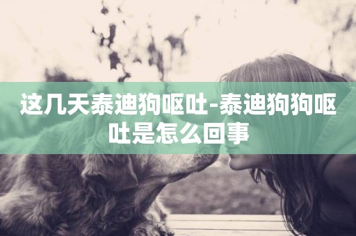 這幾天泰迪狗嘔吐-泰迪狗狗嘔吐是怎么回事