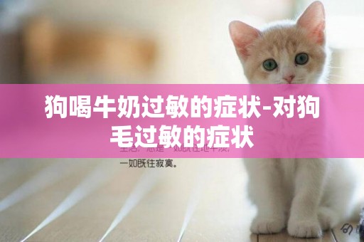 狗喝牛奶過敏的癥狀-對狗毛過敏的癥狀