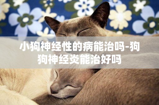 小狗神經性的病能治嗎-狗狗神經炎能治好嗎