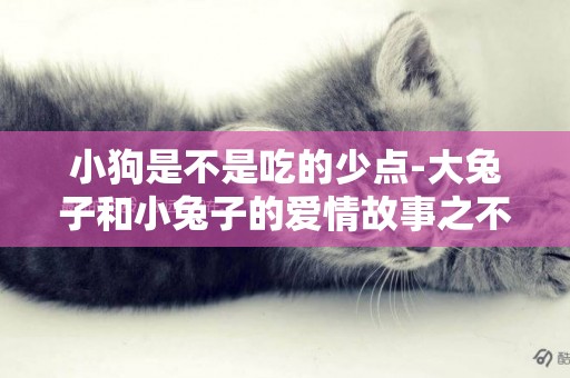 小狗是不是吃的少點-大兔子和小兔子的愛情故事之不吃胡蘿卜的小兔子