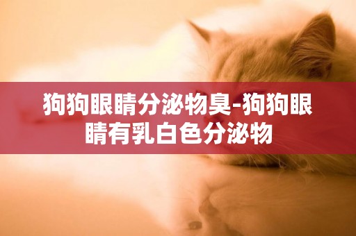 狗狗眼睛分泌物臭-狗狗眼睛有乳白色分泌物