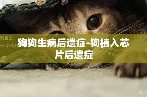 狗狗生病后遺癥-狗植入芯片后遺癥