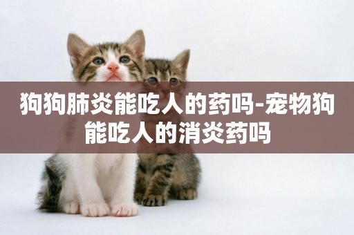 狗狗肺炎能吃人的藥嗎-寵物狗能吃人的消炎藥嗎