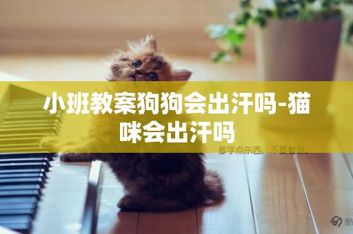 小班教案狗狗會出汗嗎-貓咪會出汗嗎