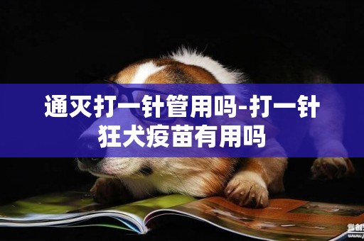 通滅打一針管用嗎-打一針狂犬疫苗有用嗎