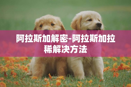 阿拉斯加解密-阿拉斯加拉稀解決方法
