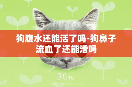 狗腹水還能活了嗎-狗鼻子流血了還能活嗎