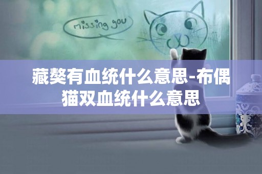 藏獒有血統什么意思-布偶貓雙血統什么意思