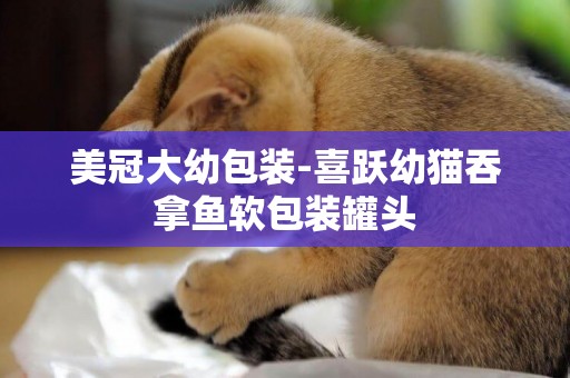 美冠大幼包裝-喜躍幼貓吞拿魚軟包裝罐頭