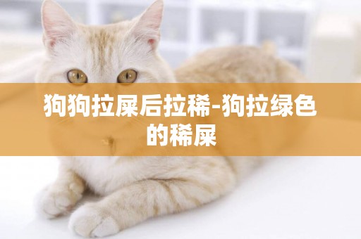 狗狗拉屎后拉稀-狗拉綠色的稀屎