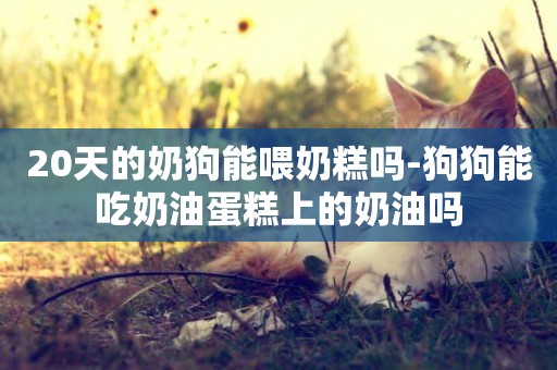 20天的奶狗能喂奶糕嗎-狗狗能吃奶油蛋糕上的奶油嗎